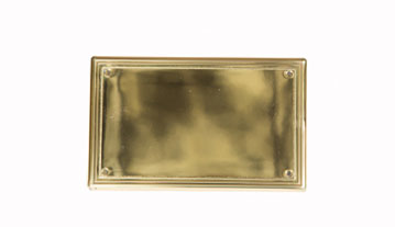 Brass casket plate